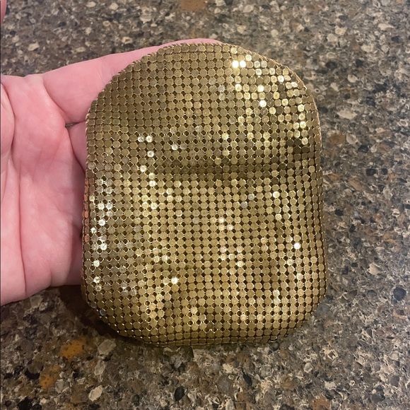 WHITING & DAVIS Vintage Gold Tone Metal Mesh Coin Purse - Picture 5 of 10